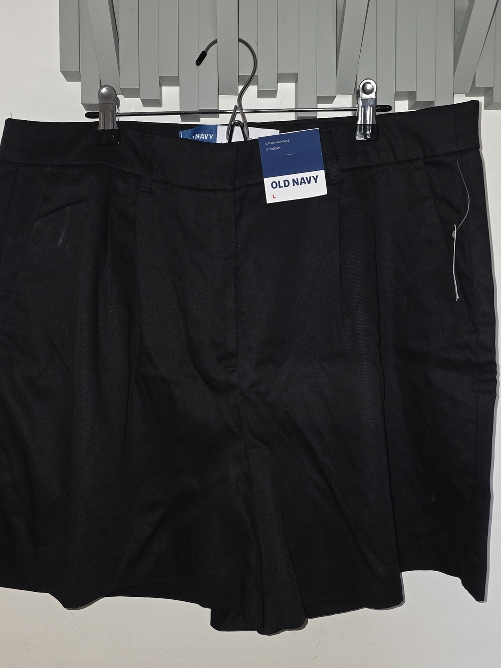 Old Navy Black Men's Flat-Front Dress Shorts
